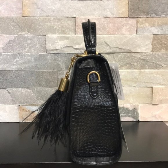 Celine Dion Sonata Croco Handbag - Picture 7 of 10